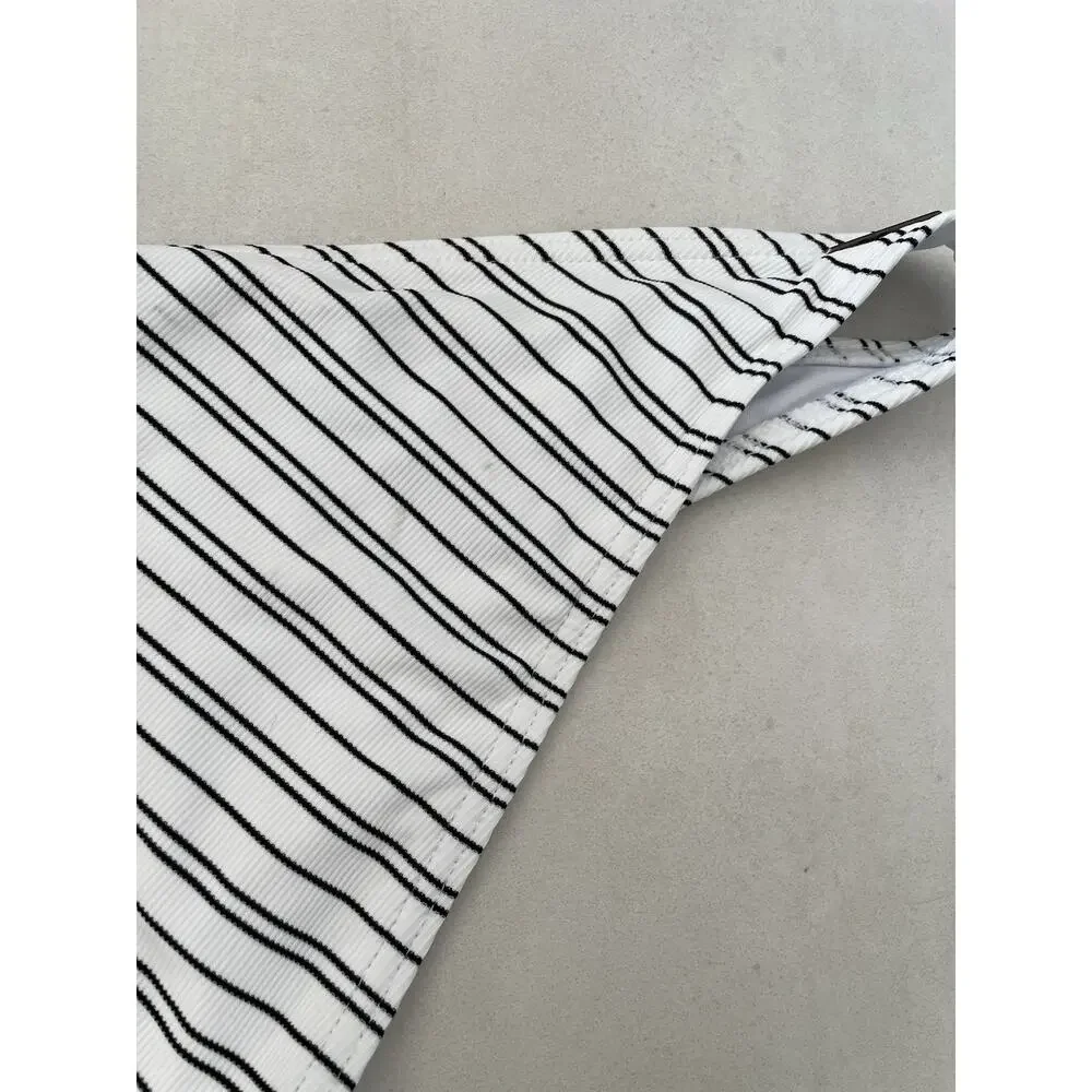 Billabong Swim Bikini Bottom Striped Easy on Me Tropic Black